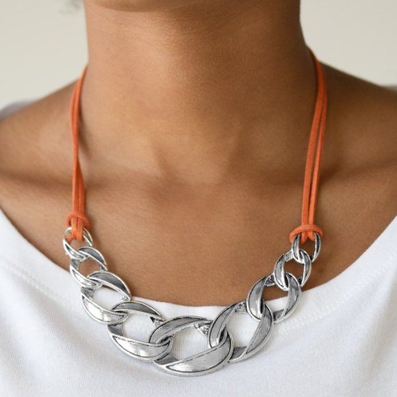 Naturally Nautical Orange Necklace